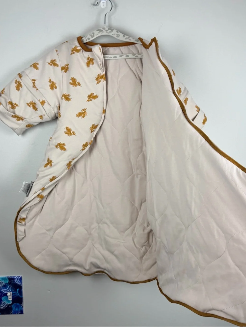 HOUSBAY Baby Sleep Bag Sack Wearable Blanket Sleep 2-Way Zipper Wheat Small 0-6